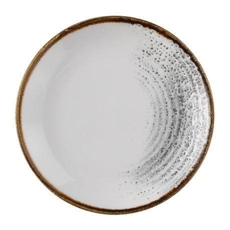 Churchill Studio Prints Homespun Accents Jasper Evolve Coupe Plate Grey 165mm (Pack of 12) - FS947 Plates Churchill
