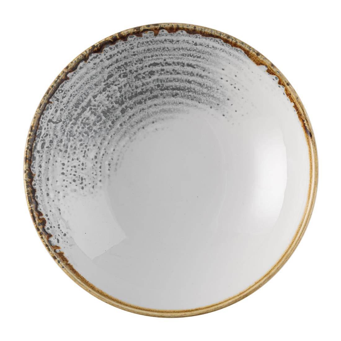 Churchill Studio Prints Homespun Accents Jasper Coupe Bowl Grey 184mm (Pack of 12) - FS949 Bowls Churchill