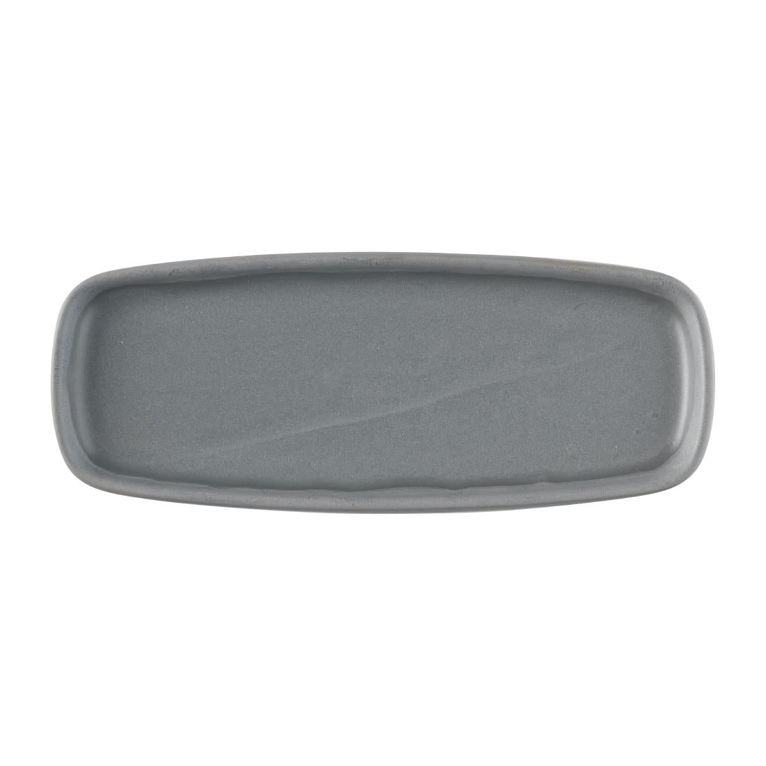 Churchill Emerge Seattle Grey Oblong Plates 254x77mm (Pack of 6) - FS958 Plates Churchill