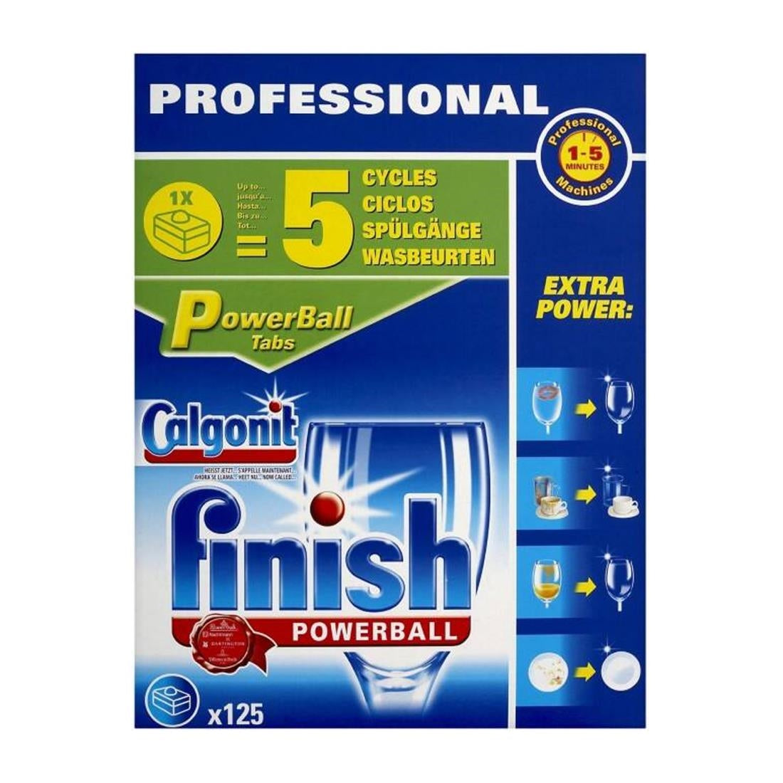 Finish Powerball Dishwasher Detergent Tablets (125 Pack) - FT027 Finish