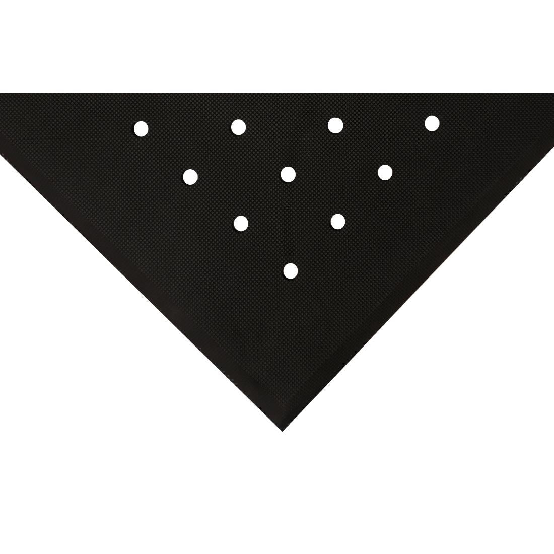 COBA Hygimat Anti-Fatigue Mat Black With Drainage Holes 0.6 x 0.9m - FT341 Coba