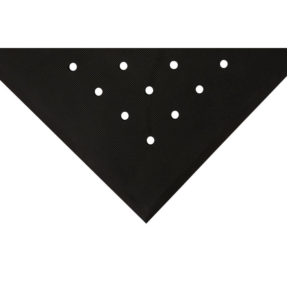 COBA Hygimat Anti-Fatigue Mat Black With Drainage Holes 0.9 x 1.5m - FT342 Coba