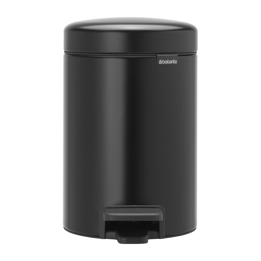 Brabantia Newlcon Pedal Bin Matt Black 3Ltr - FT373 Brabantia