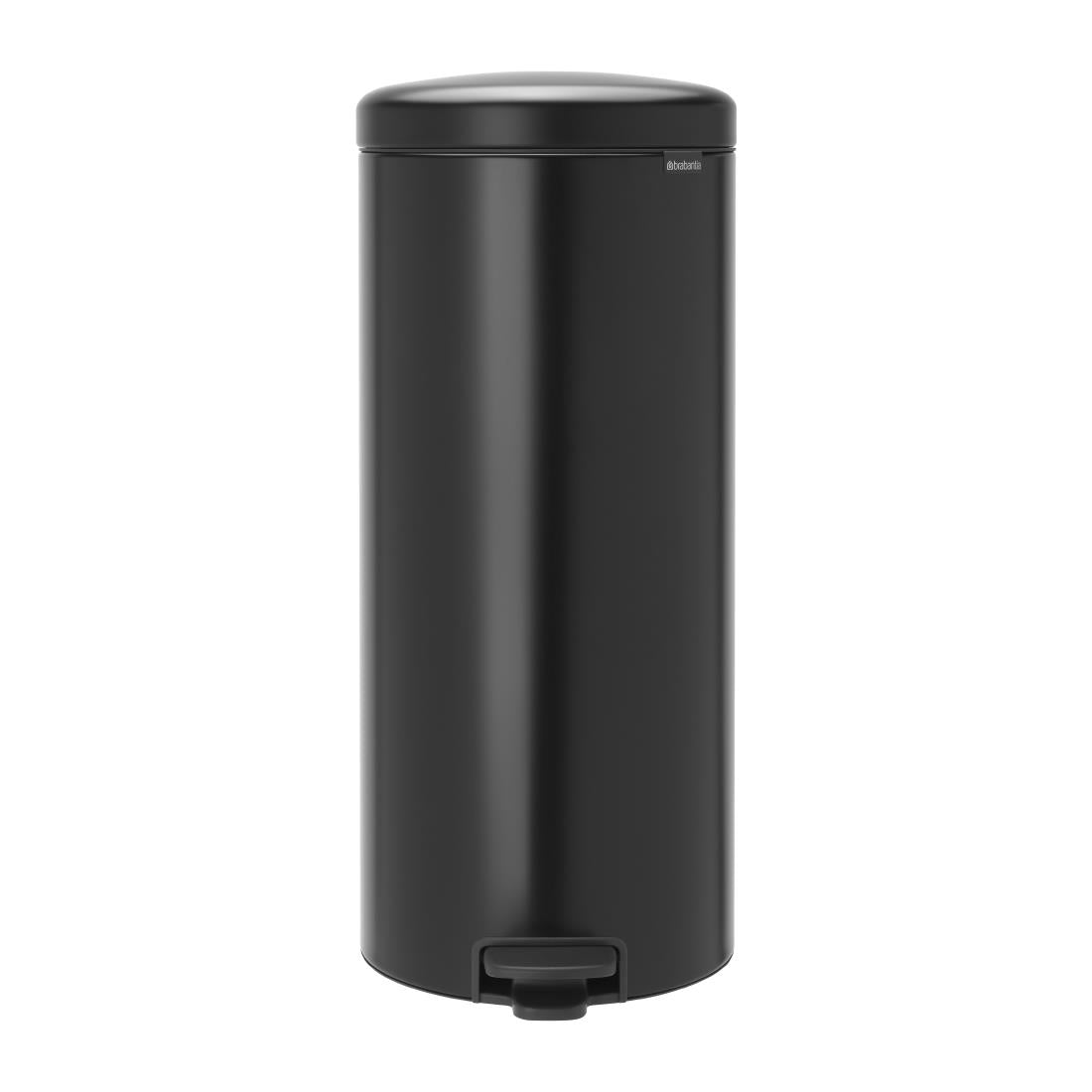 Brabantia Newlcon Pedal Bin Matt Black 30Ltr - FT375 Brabantia