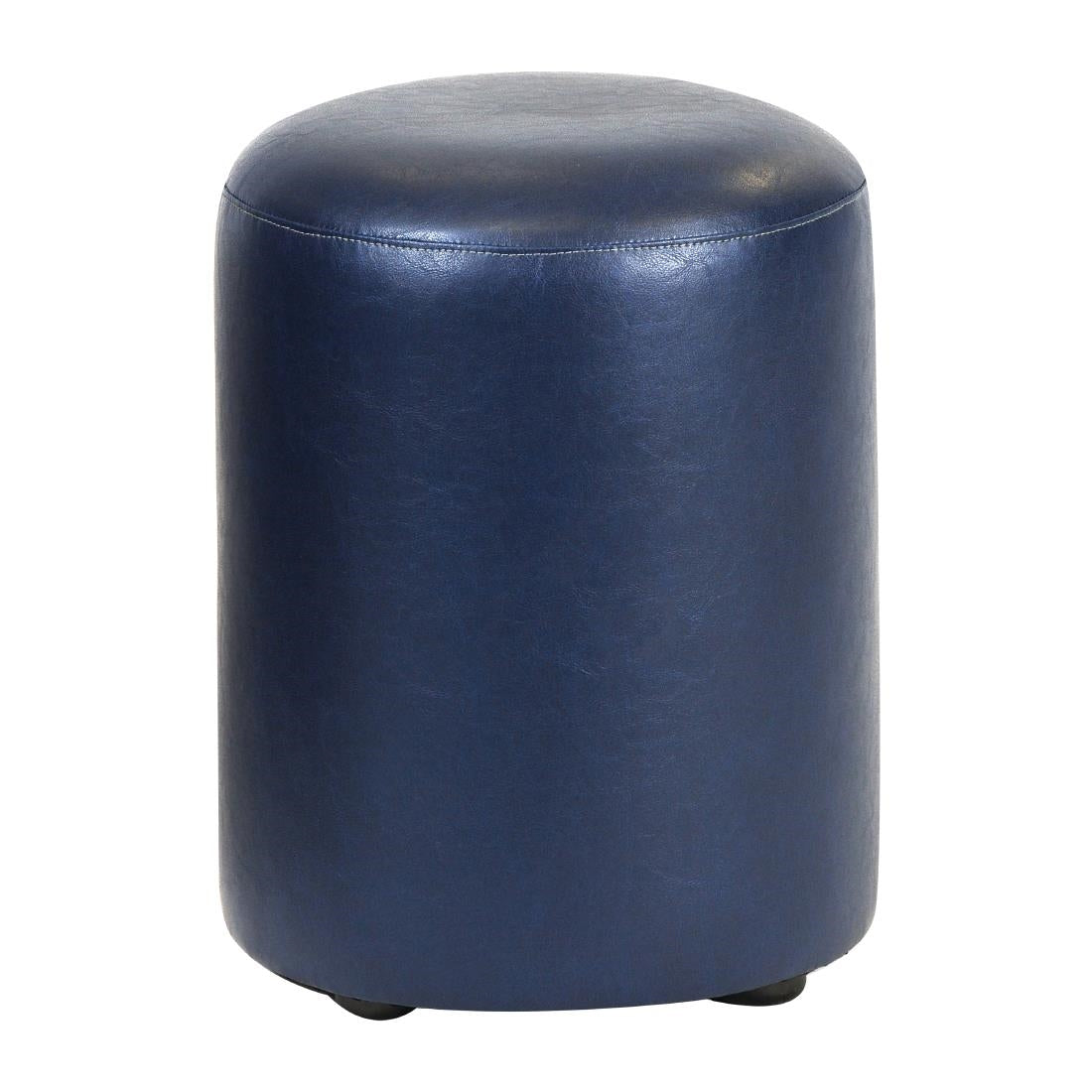 Cylinder Faux Leather Bar Stool Midnight (Pack of 2) - FT452 Faux Leather Bar Stools Everyday
