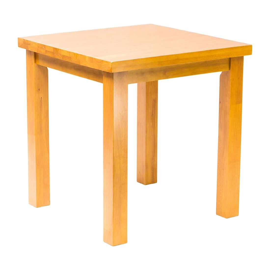 Kendal Square Dining Table Soft Oak 700x700mm - FT488 Wooden Tables Everyday