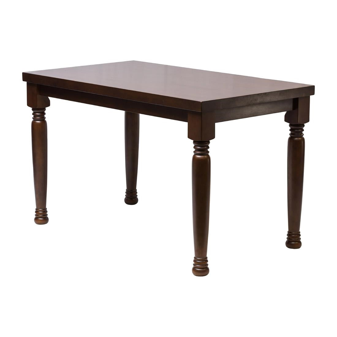 Cotswold Dark Wood Rectangular Dining Table 1200x700mm - FT493 Wooden Tables Everyday