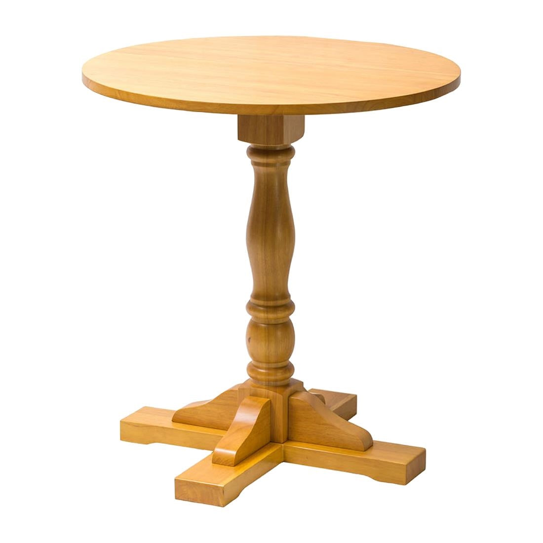 Oxford Soft Oak Pedestal Round Table 700mm - FT496 Wooden Tables Everyday