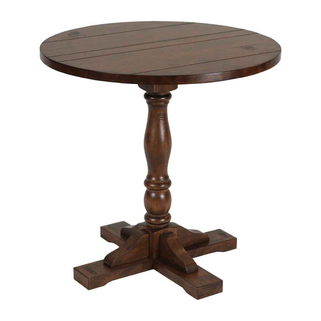 Oxford Vintage Wood Pedestal Round Table 760mm - FT509 Wooden Tables Everyday