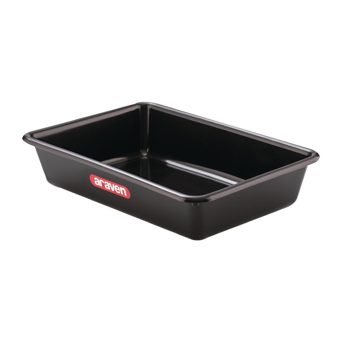 Araven Deep Food Tray Black 2Ltr - FT615 Araven