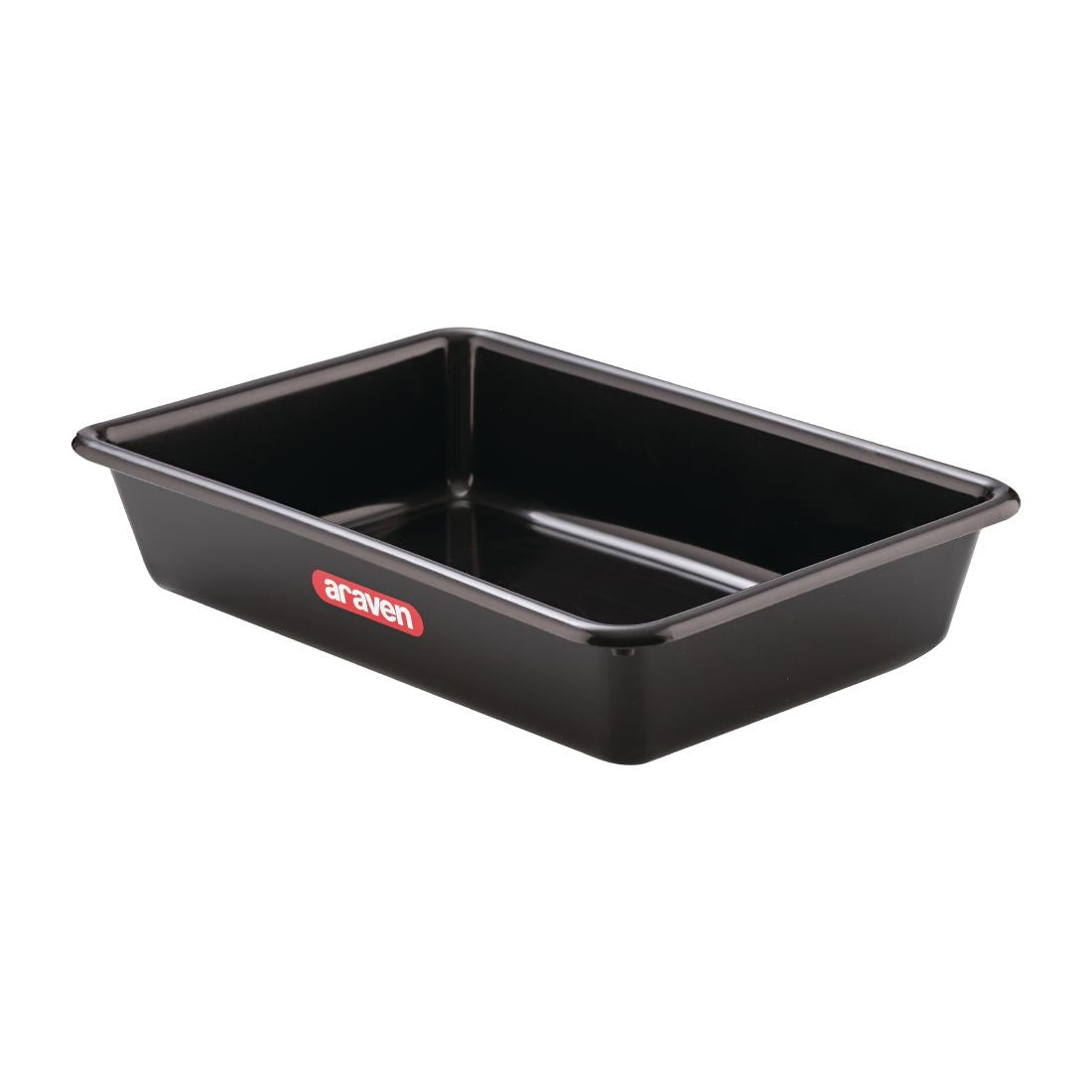 Araven Deep Food Tray Black 3Ltr - FT616 Araven