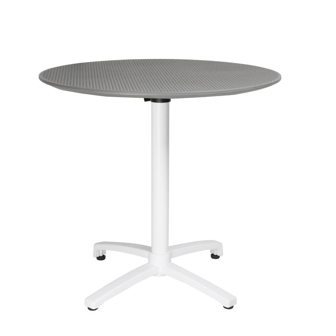 Bolero Folding Polypropylene Table 800mm Dark Grey - FT621 Flip Top Tables Bolero