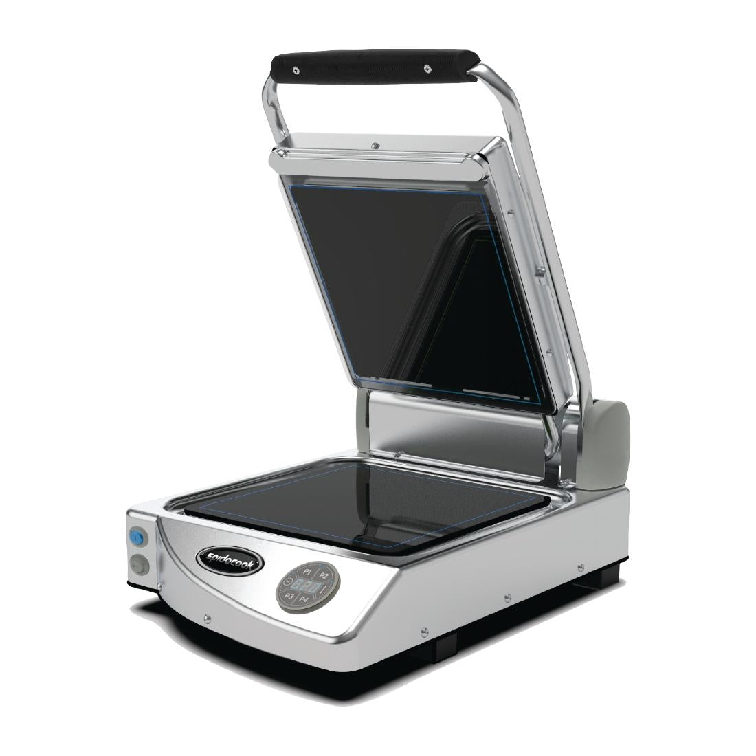 Spidocook Spidoglass Single Smooth Contact Grill Digital - FT841 Contact Grills & Panini Makers Spidocook