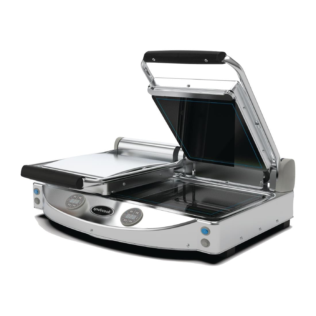 Spidocook Spidoglass Double Smooth Contact Grill Digital - FT845 Contact Grills & Panini Makers Spidocook