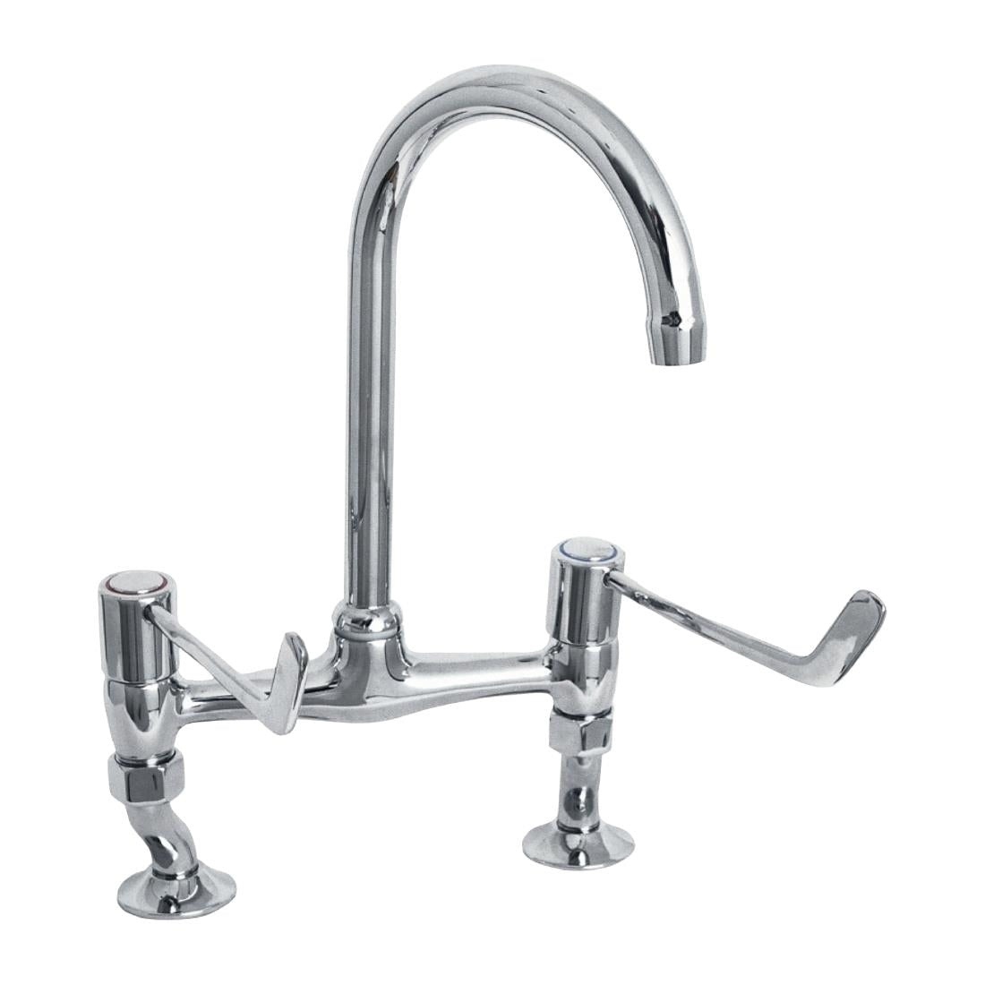KWC DVS Lever Operated Bridge Mixer Tap - FT869 Mixer Taps KWC DVS