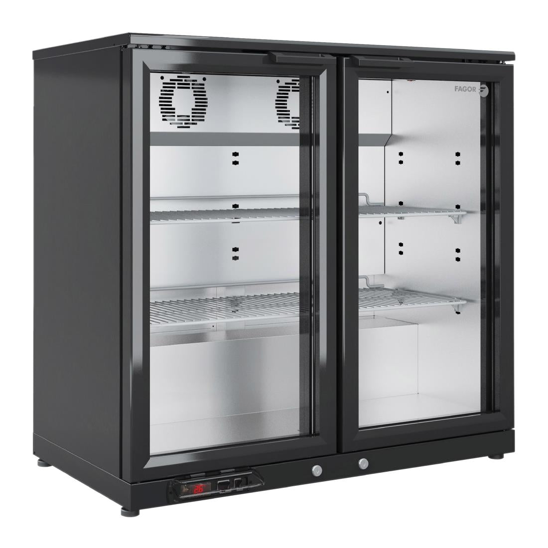 Fagor EERM Series Back Bar Cooler 2 Door Black EERM-2 - FU034 Fagor