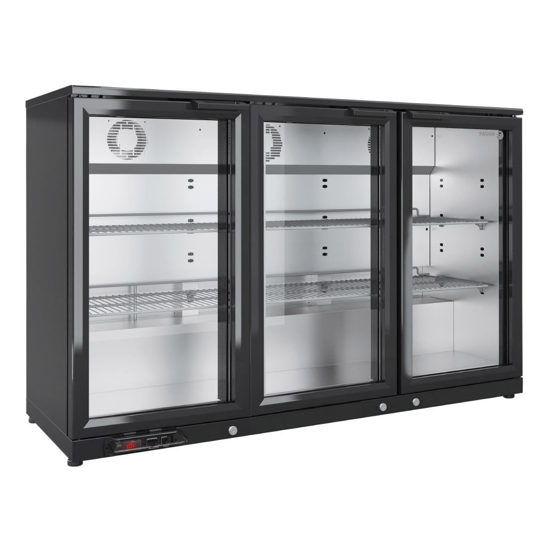 Fagor EERM Series Back Bar Cooler 3 Door Black EERM-3 - FU035 Fagor