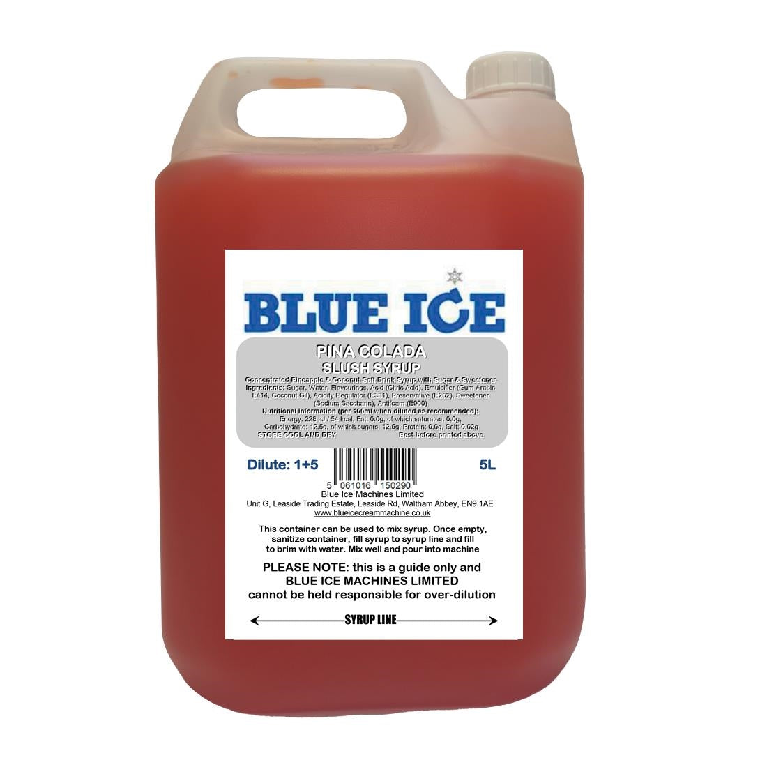 Blue Ice Slush Mix Pina Colada Flavour 5Ltr - FU115  Blue Ice