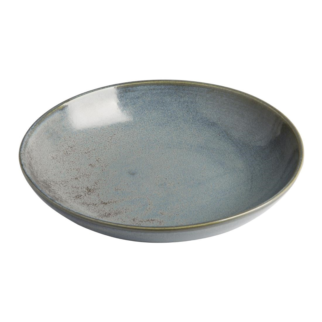 Olympia Ember Blue Low Coupe Bowls 230mm (Pack of 4) - FU174 Bowls Olympia