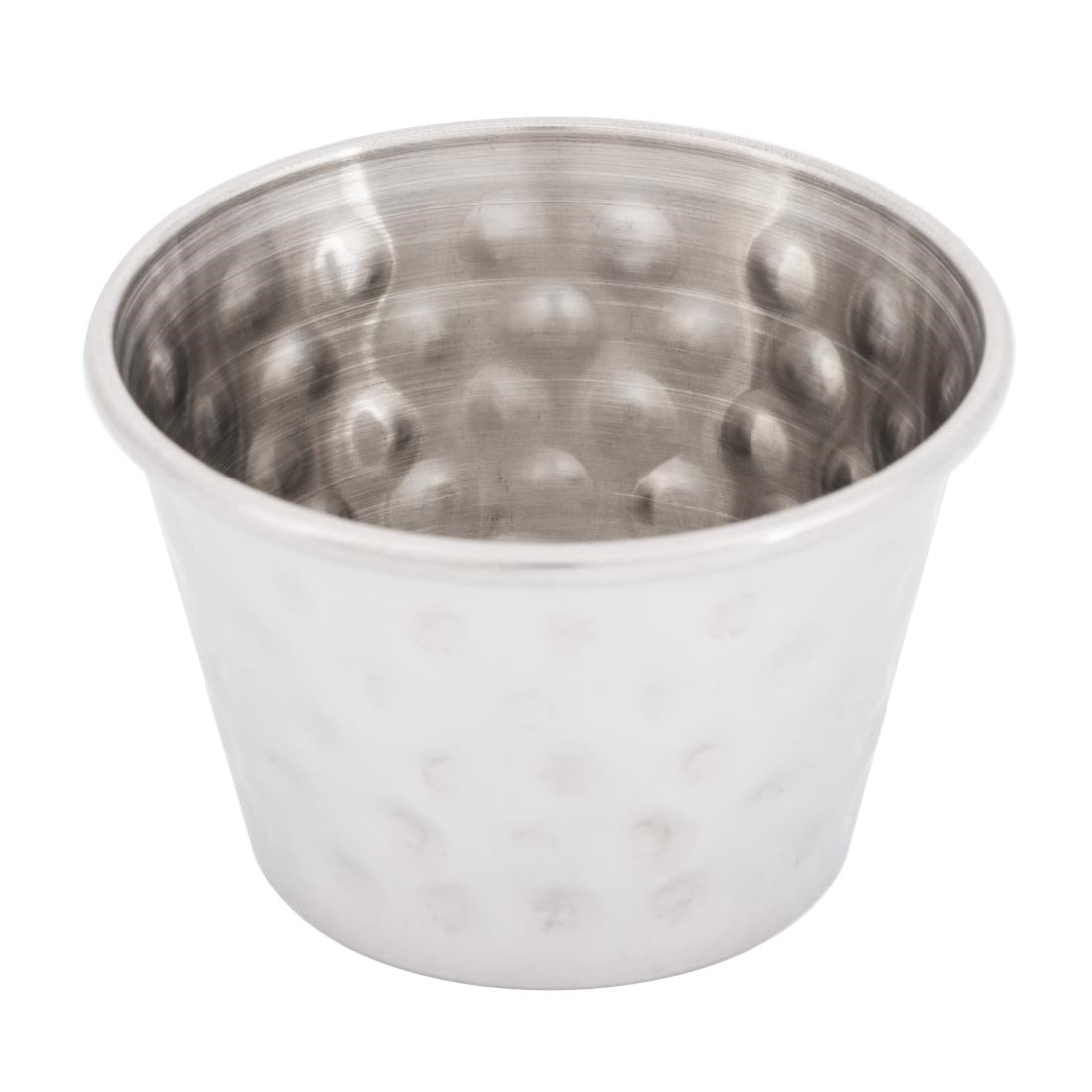 Olympia Hammered Stainless Steel Sauce Cups 70ml (Pack of 12) - FU289 Cups and Mugs Olympia