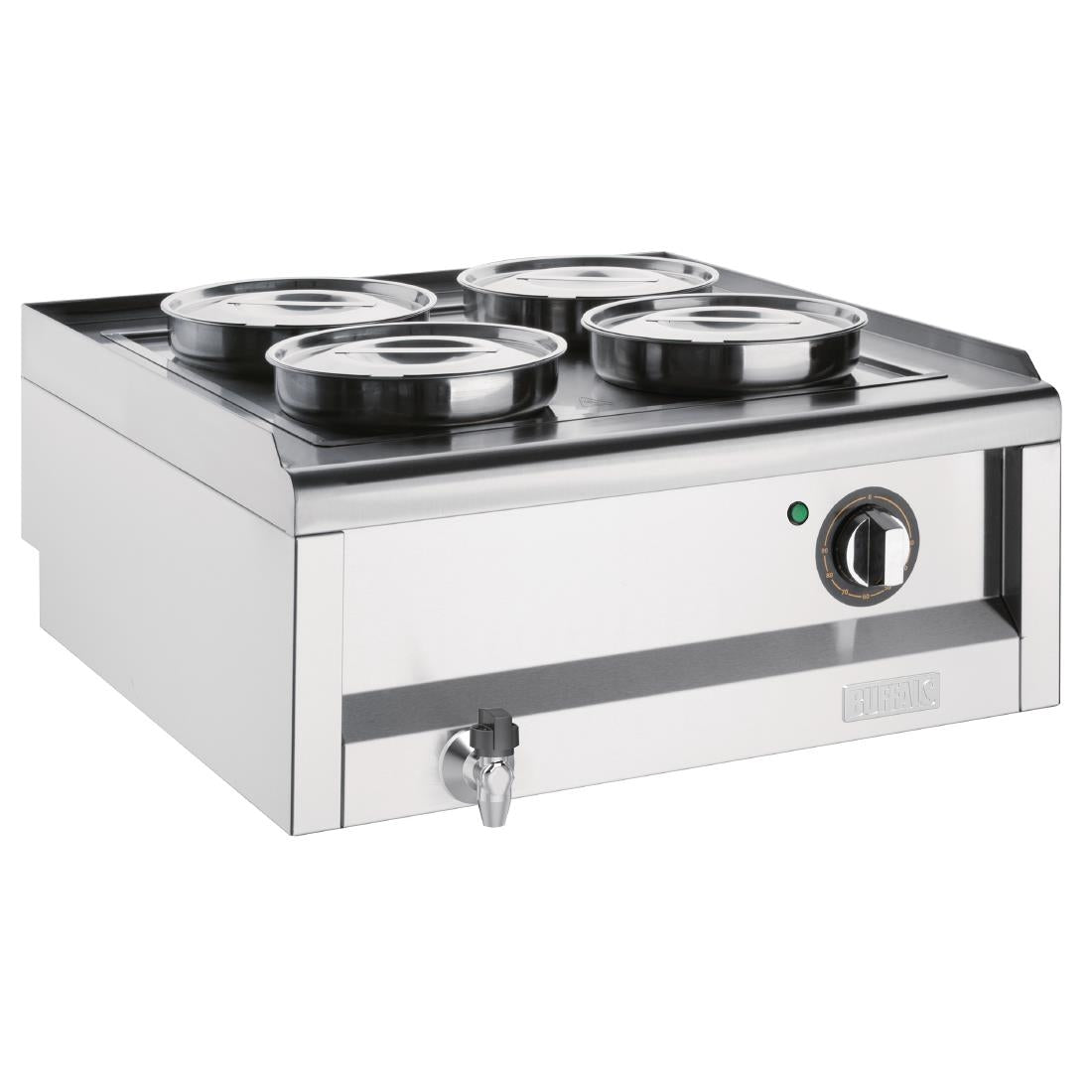 Buffalo 600 Series 4 Pot Bain Marie - FU291 Bain Maries Buffalo