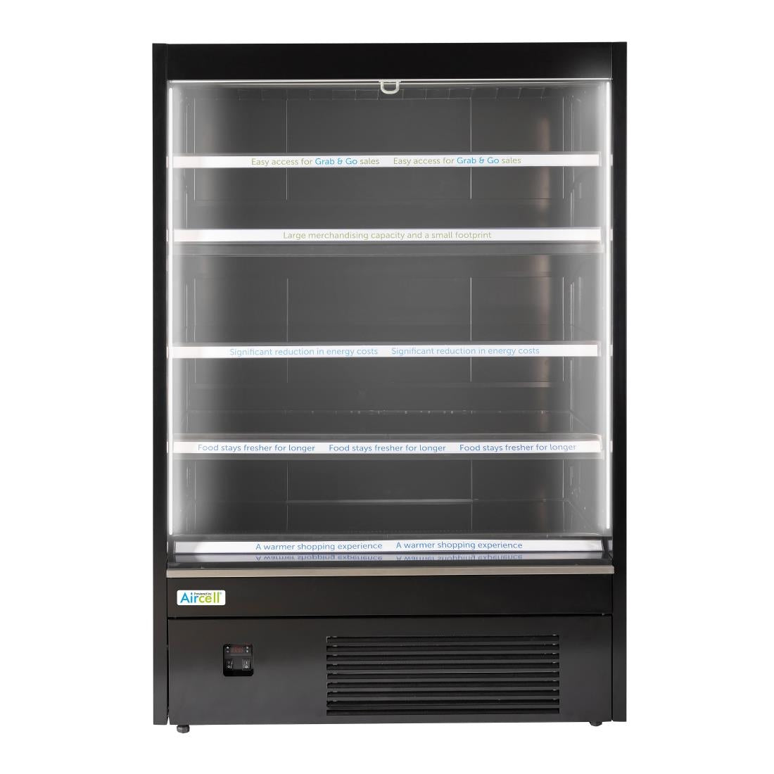 Adande Bora Multideck Display Fridge Black - FU390 Refrigerated Merchandisers Adande