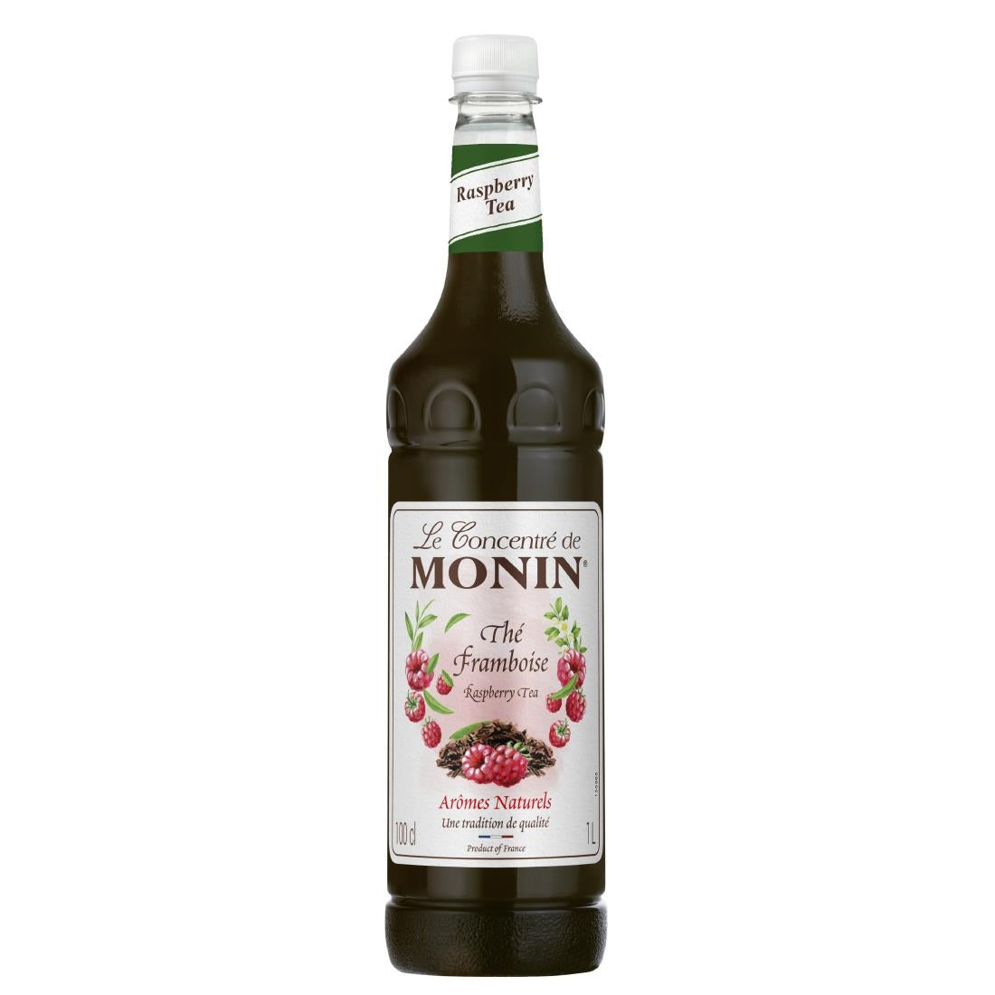 Monin Premium Raspberry Tea Syrup 1Ltr - FU452 Monin
