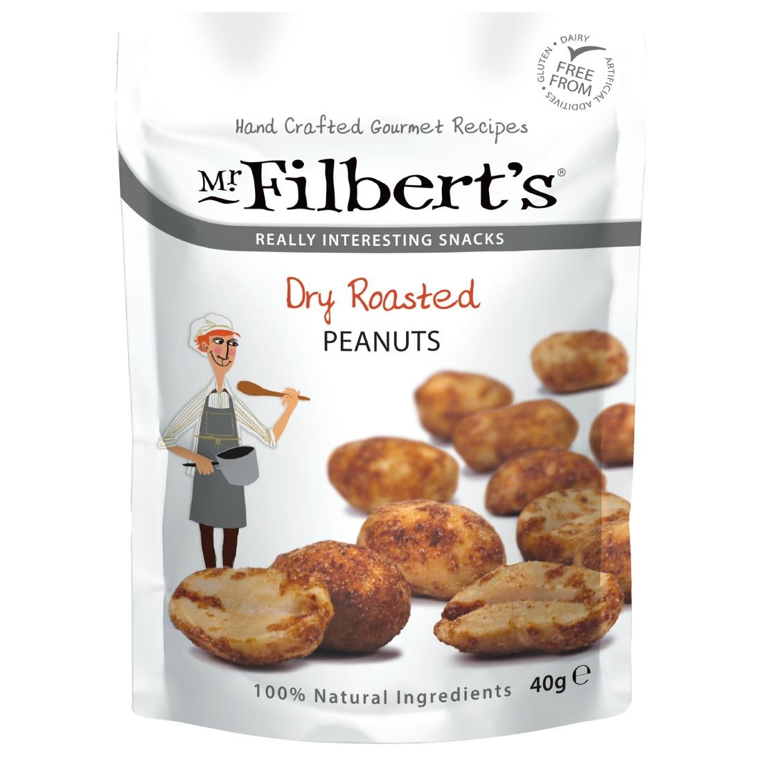 Mr Filbert's Dry Roasted Peanuts 40g (Pack of 20) - FU477 Mr Filbert's