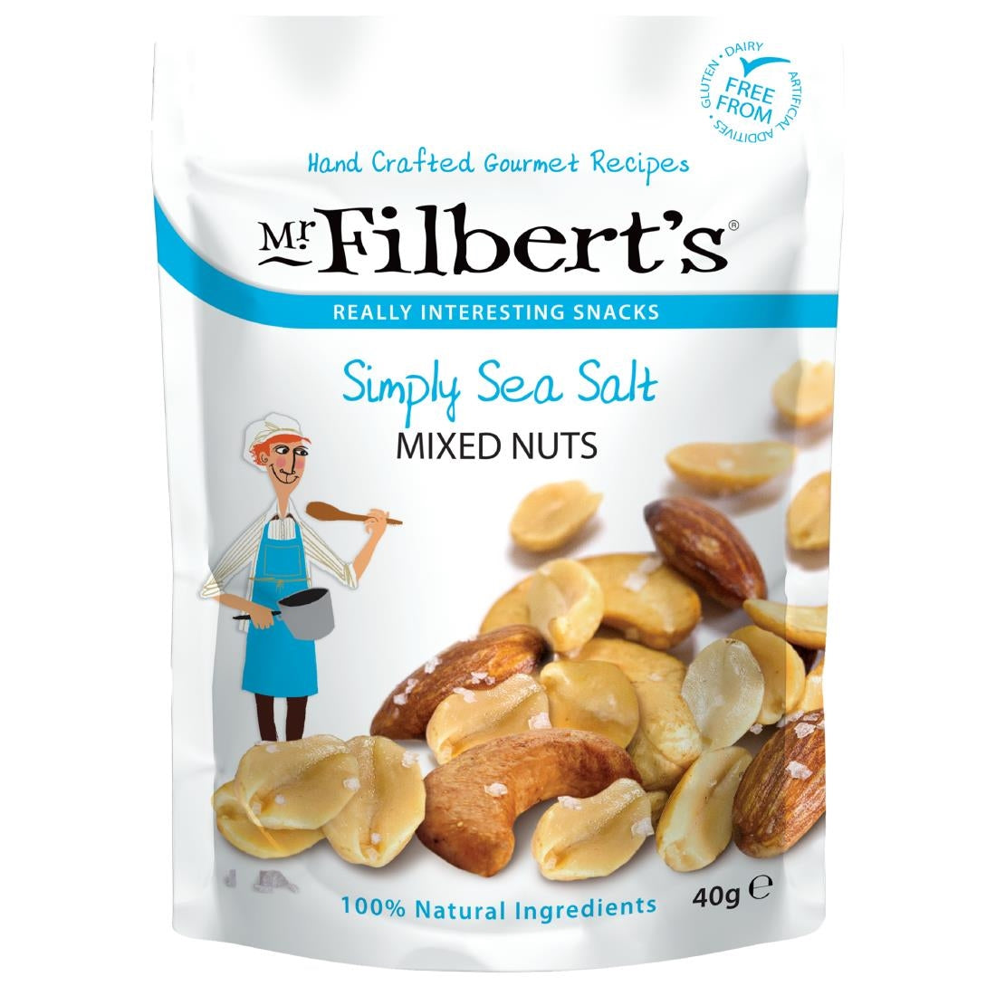 Mr Filbert's Simply Sea Salt Mixed Nuts 40g (Pack of 20) - FU481 Mr Filbert's
