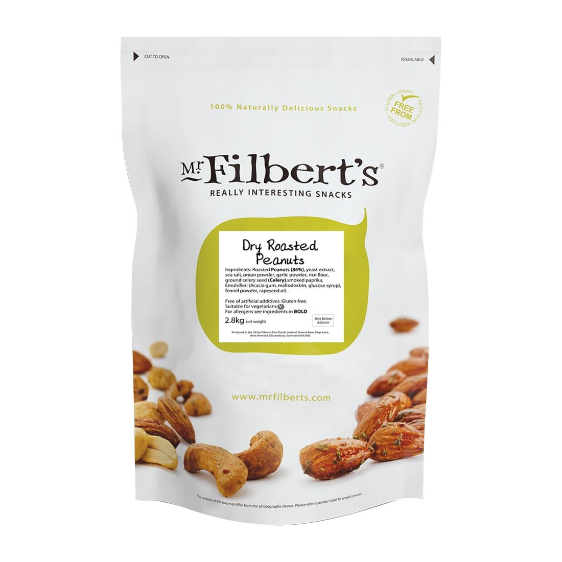 Mr Filbert's Loose Serve Catering Bag Dry Roasted Peanuts 2.8kg - FU487 Mr Filbert's
