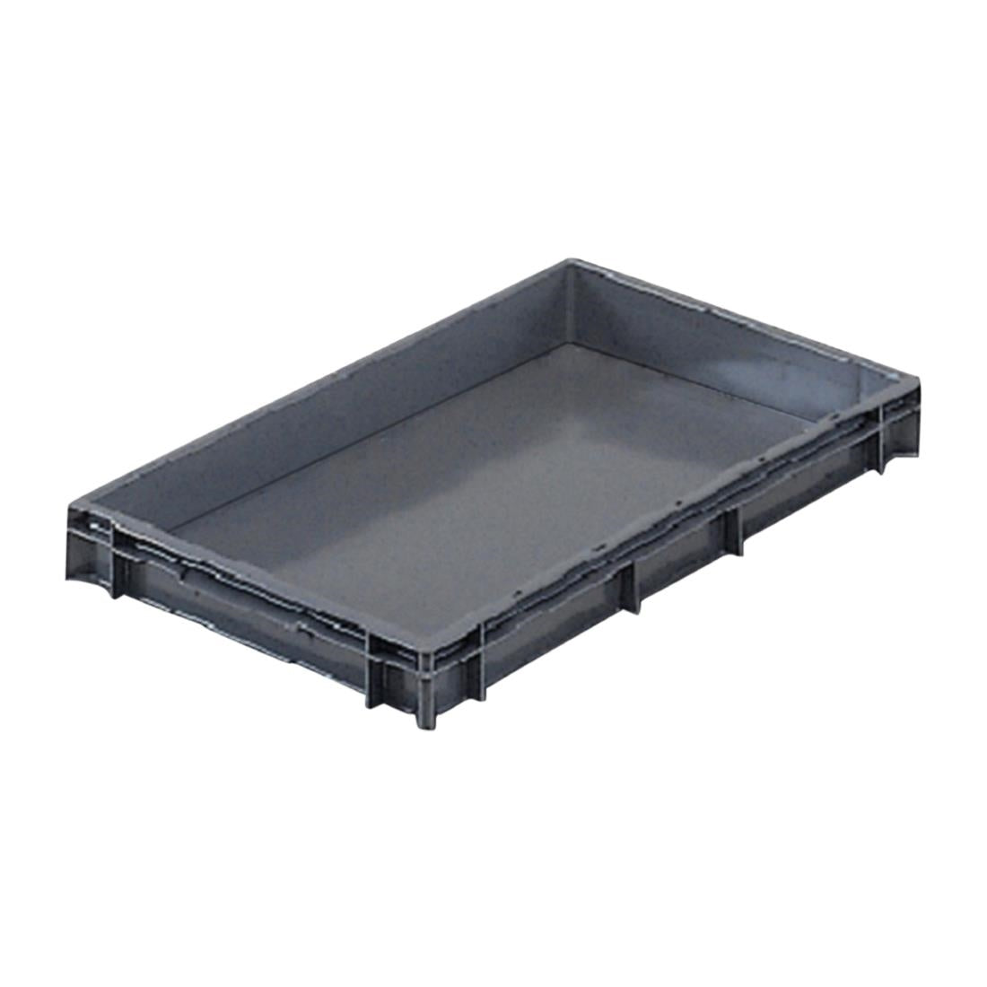 Grey Solid Stacking Container Small 600x400x75mm - FU494 Fletcher