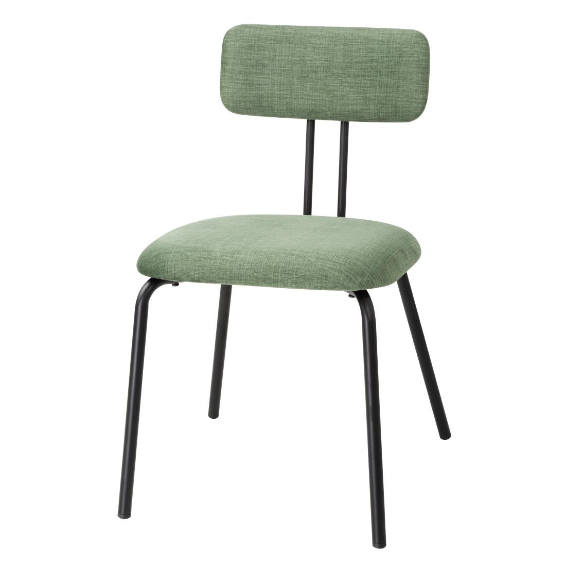 Bolero Fairfield Chairs Black and Green Mix (Pack of 2) - FU501 All Chairs Bolero