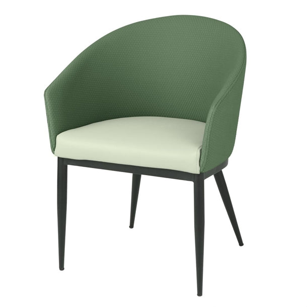 Bolero Sloane Interior Dining Chairs - Green Forest Mix (Pack of 2) - FU522 All Chairs Bolero