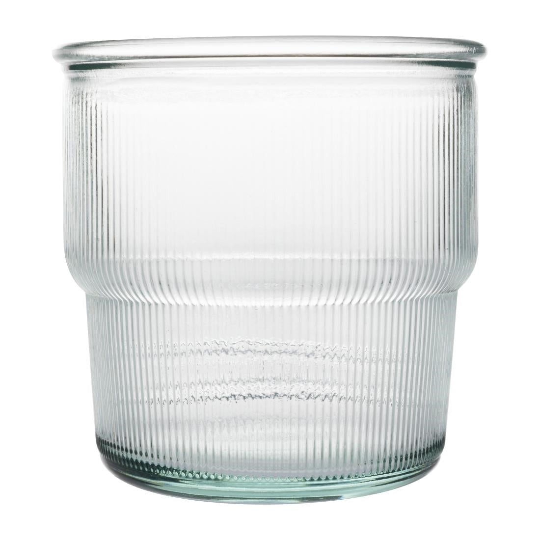 Olympia Recycled Glass Ribbed Stackable Tumblers 300ml (Pack of 6) - FU597 Utopia Hi Balls and Tumblers Olympia