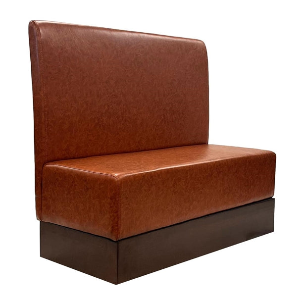 Single Booth in Bison Tan Vinyl - FU642 Booths Everyday