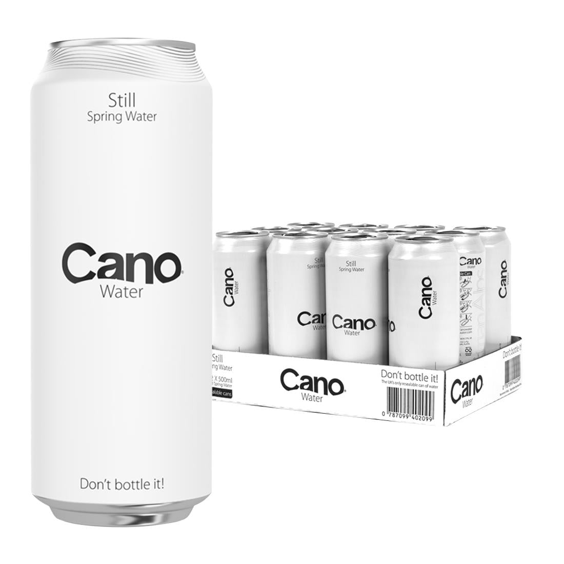 Cano Water Still Resealable 500ml (Pack of 12) - FU938 Cano