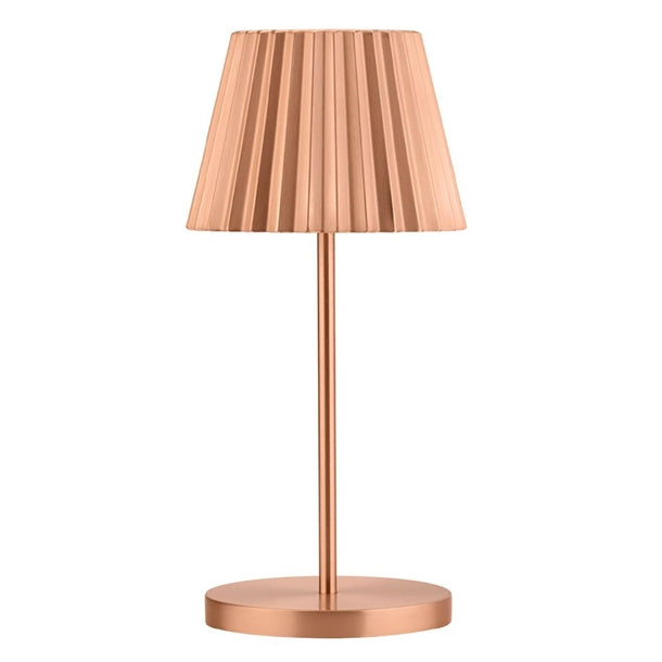 Utopia Dominica LED Cordless Table Lamp 260mm Brushed Copper (Pack of 6) - FU991 Utopia