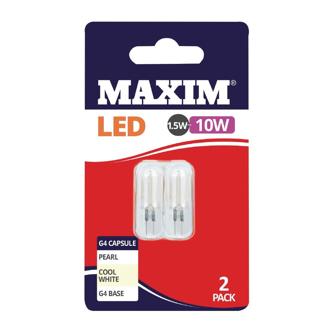 Maxim LED G4 Cool White Light Bulb 1.5/10w (Pack of 2) - FW516 Status