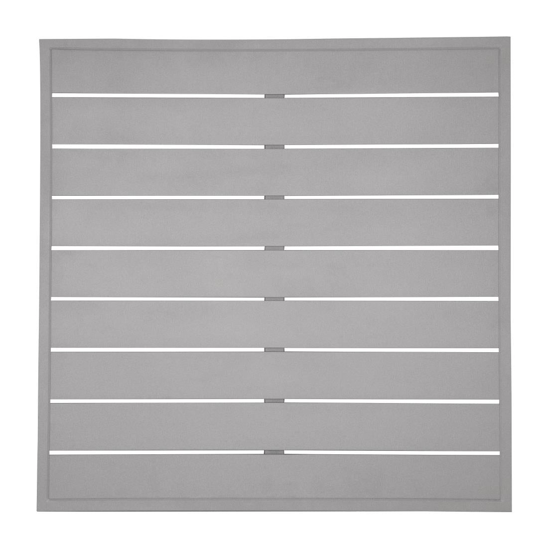 Bolero Aluminium Square Table Top Light Grey 700mm - FW598 Aluminium Table Tops Bolero