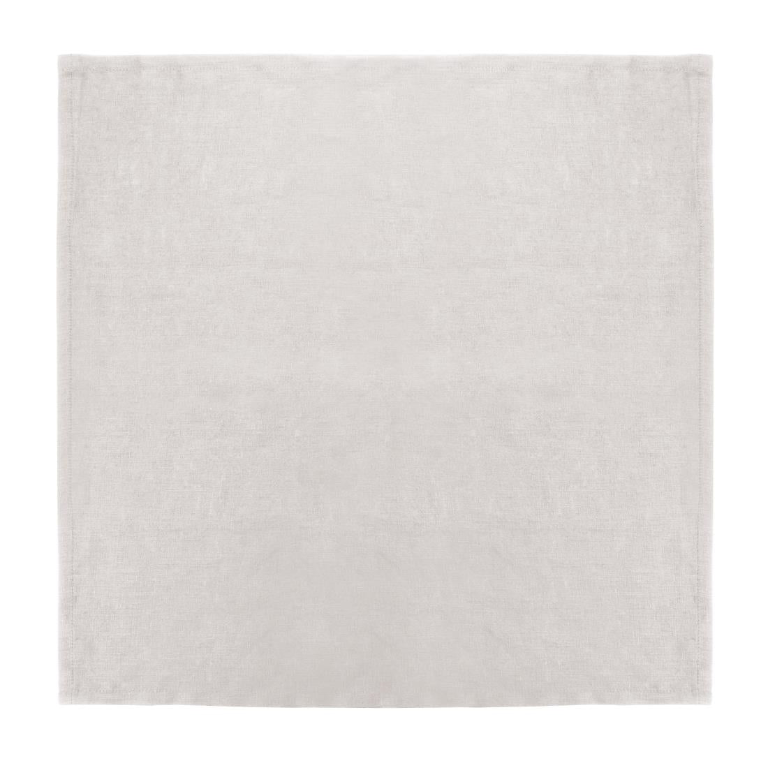 Olympia Linen Table Napkin Sand 400x400mm (Pack of 12) - FW699 Olympia