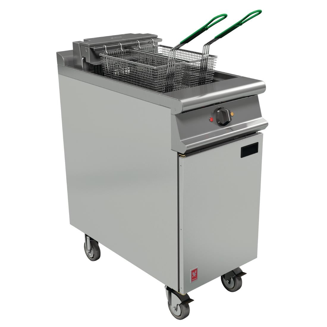 Falcon Dominator Plus Twin Basket Fryer with Fryer Angel on Castors - FW760 Freestanding Gas Fyers Falcon