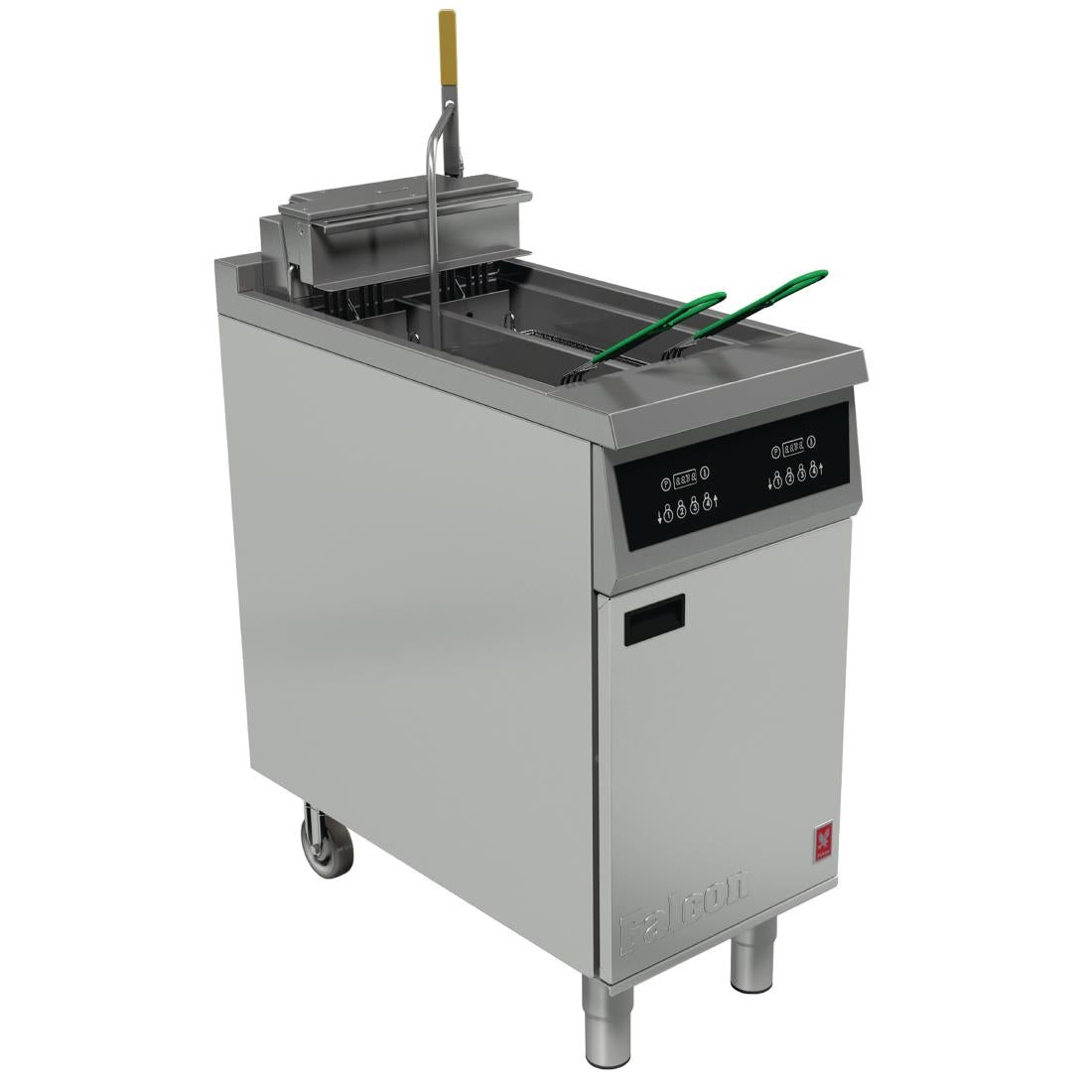 Falcon 400 Series Twin Pan Twin Basket Electric Filtration Fryer Programmable with Fryer Angel - FW767 Falcon