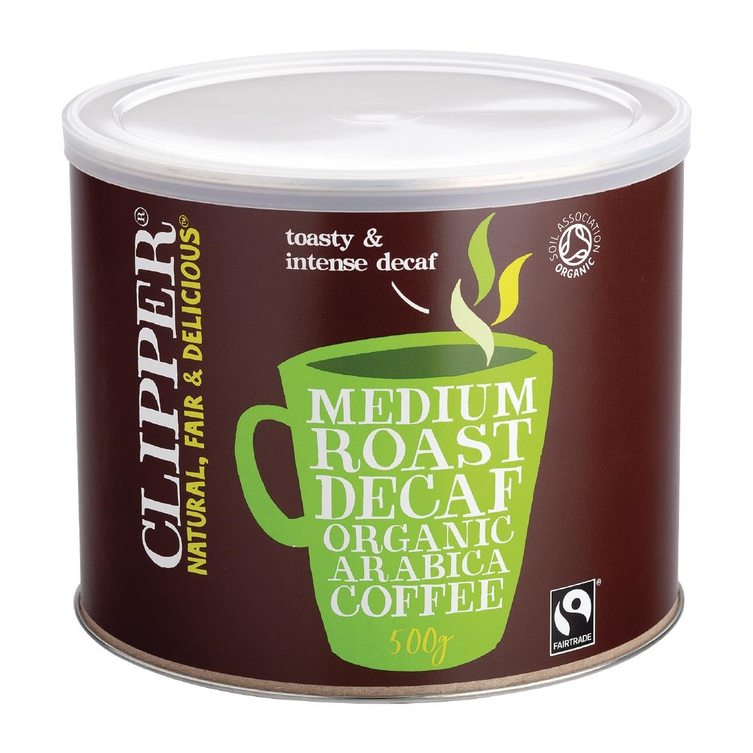Clipper Fairtrade Decaf Coffee (4 x 500g) - FW821 Clipper