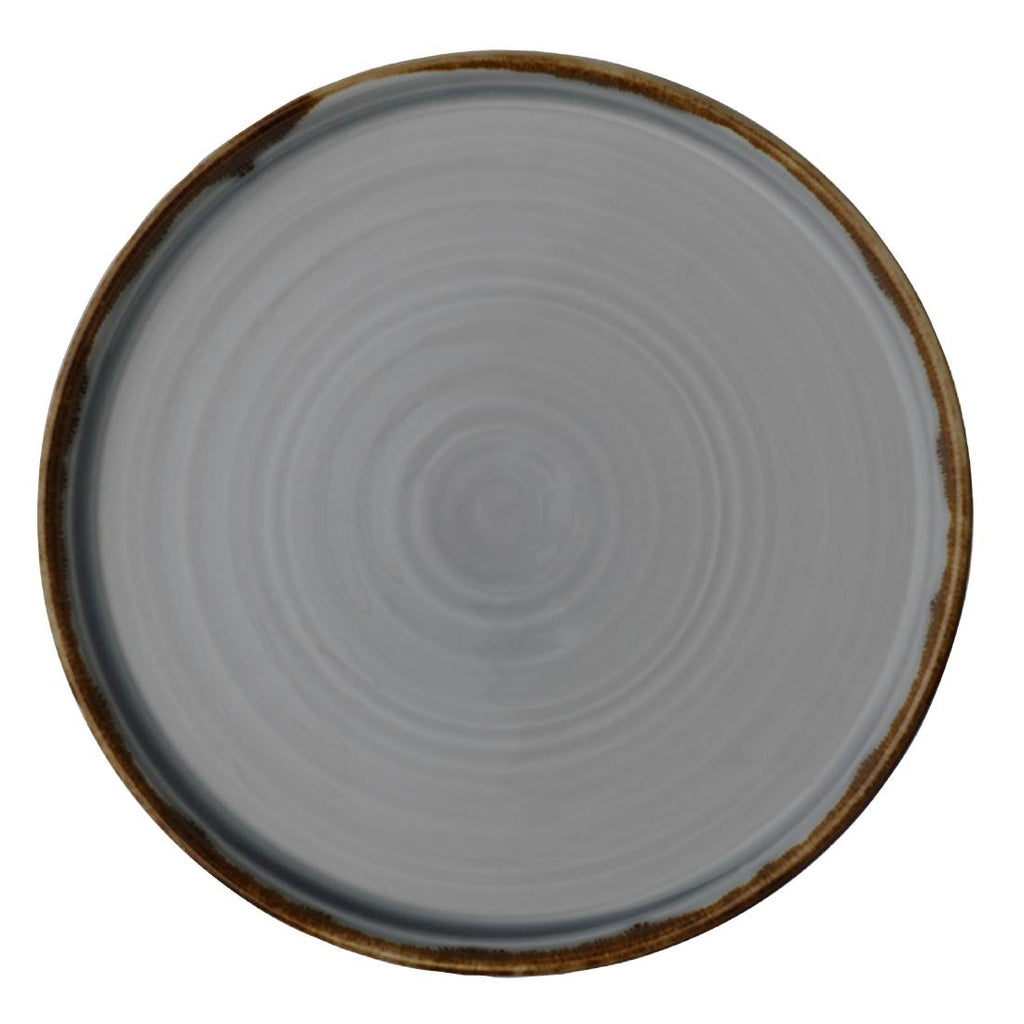 Dudson Harvest Walled Plates Grey 210mm (Pack of 6) - FX150 Plates Dudson