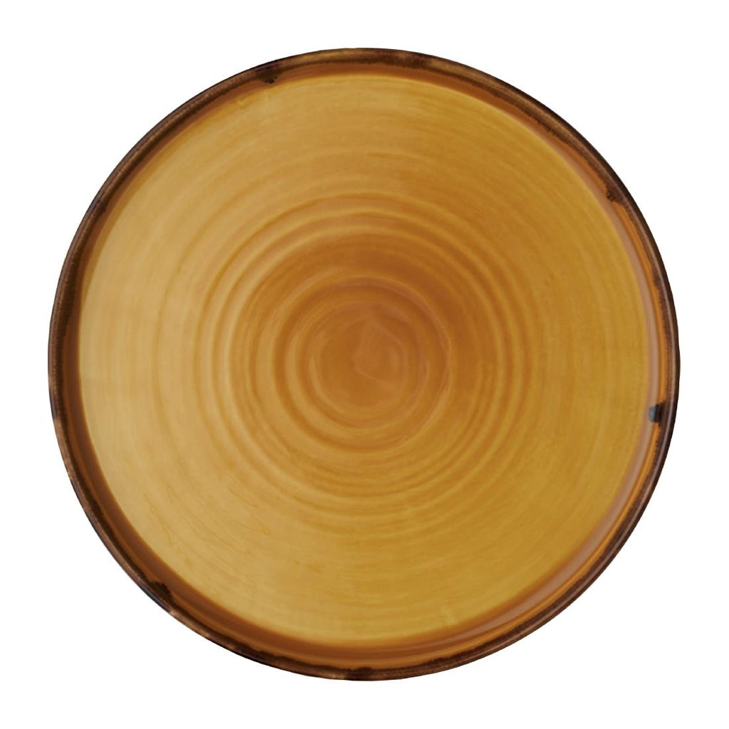 Dudson Harvest Walled Plates Mustard 260mm (Pack of 6) - FX155 Plates Dudson