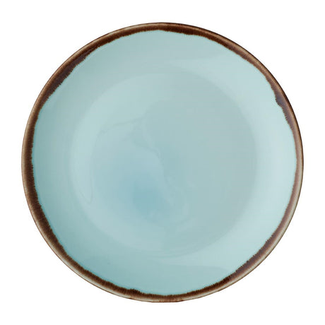 Dudson Harvest Coupe Plates Turquoise 260mm (Pack of 12) - FX163 Plates Dudson