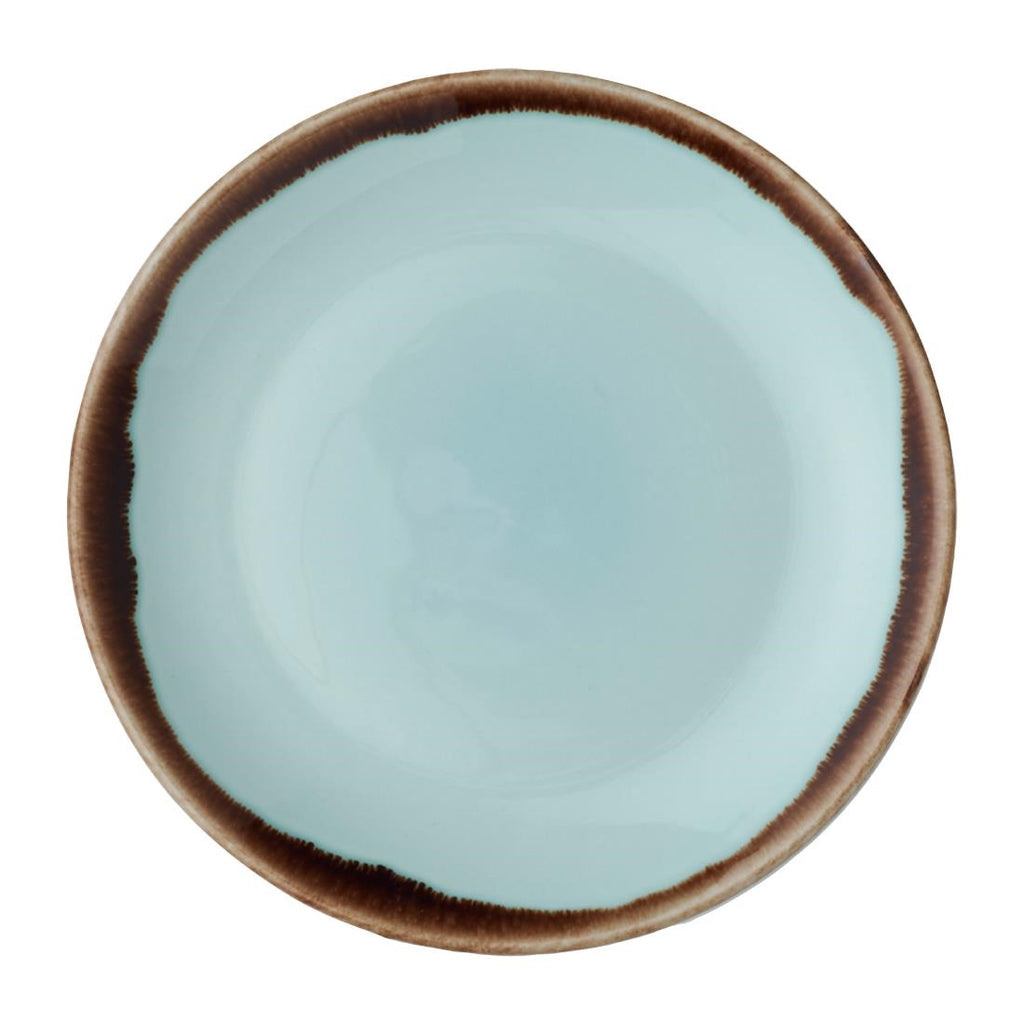 Dudson Harvest Coupe Plates Turquoise 165mm (Pack of 12) - FX167 Plates Dudson