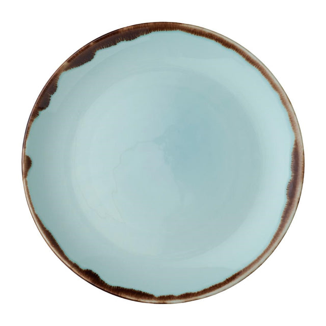 Dudson Harvest Coupe Plates Turquoise 217mm (Pack of 12) - FX168 Plates Dudson