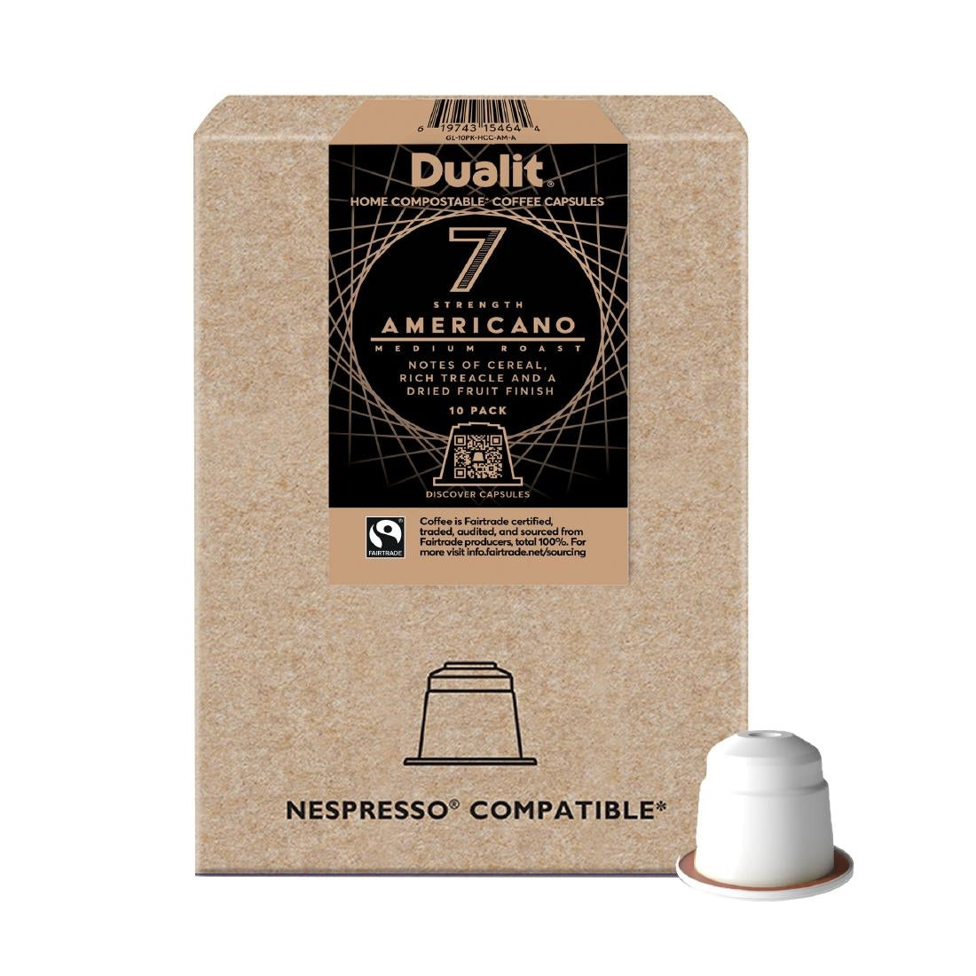 Dualit Americano Home Compostable Capsules (Pack of 10) - FX185 Dualit