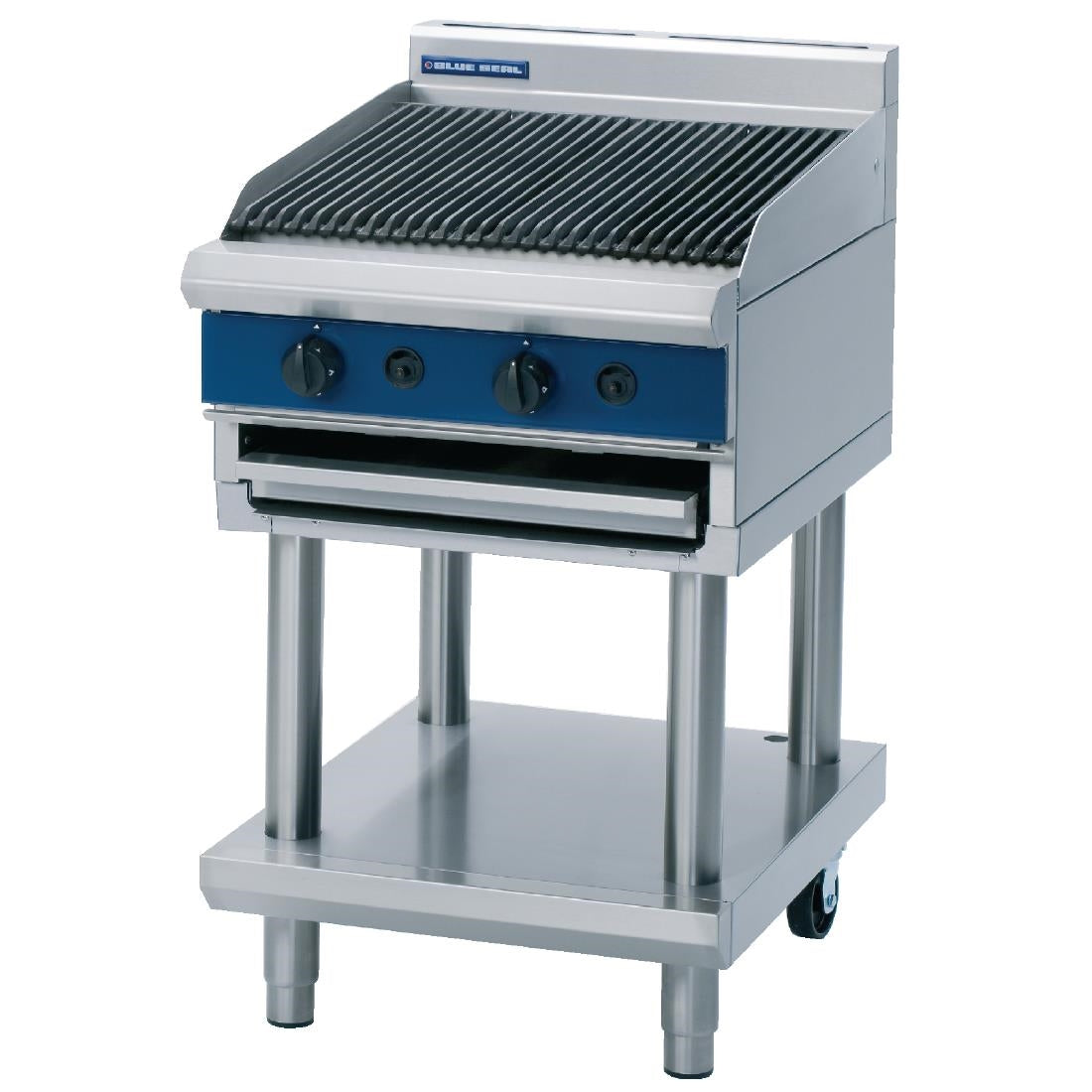 Blue Seal LPG Chargrill with Leg Stand G594-LS-LPG - G032-P Charcoal Grills Blue Seal
